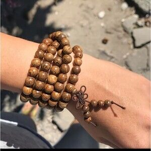 108pcs prayer Beads Natural Sandalwood Mala Bracelet necklace